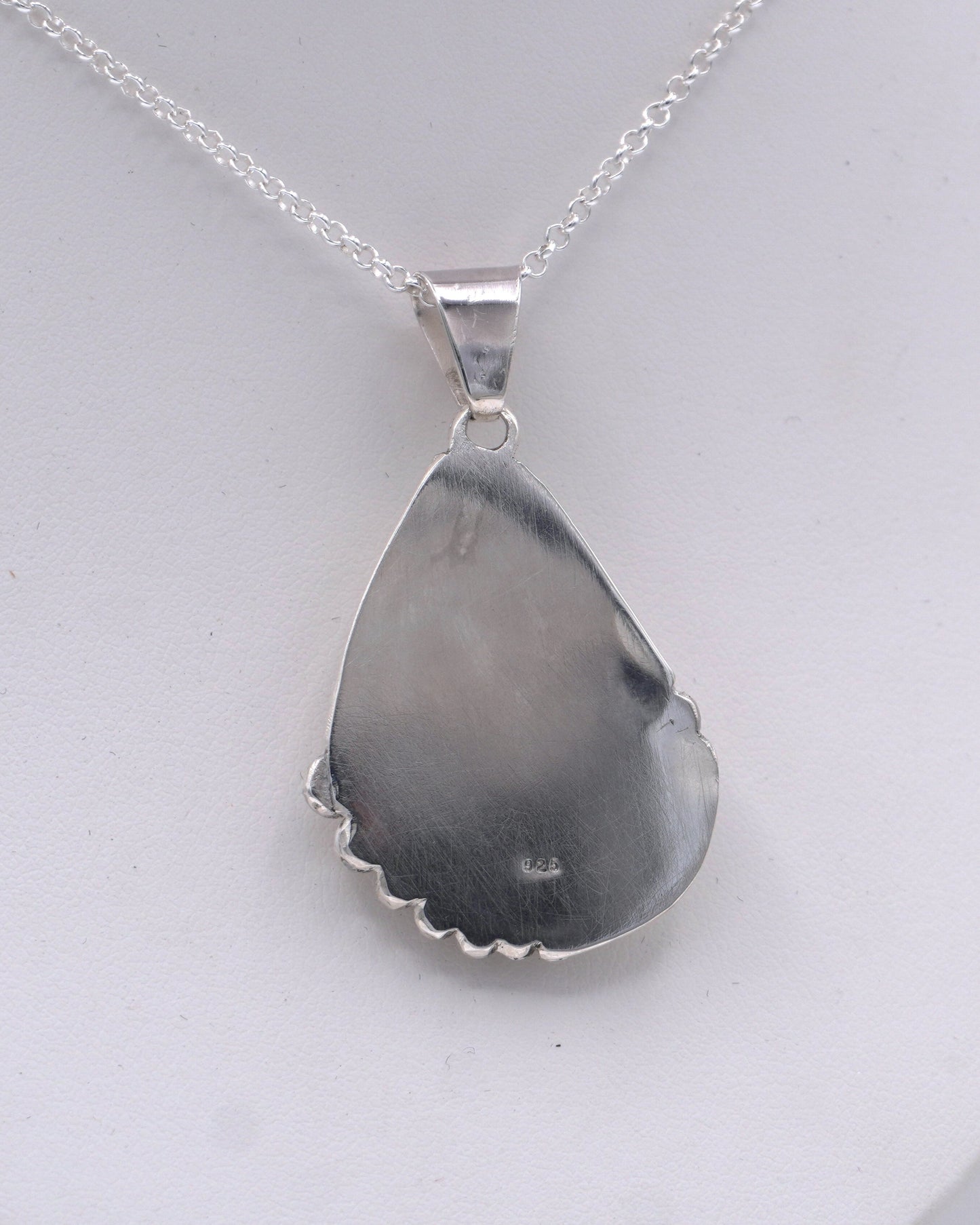 Blue Tide Seam Agate Pendant