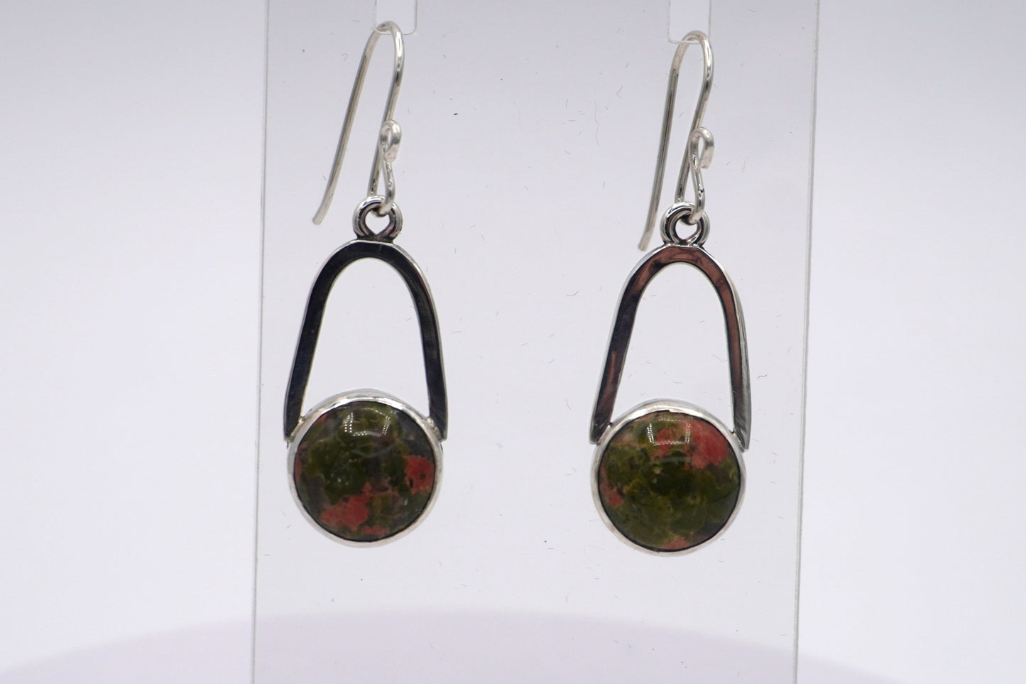 Unakite "Wishbone" Earrings