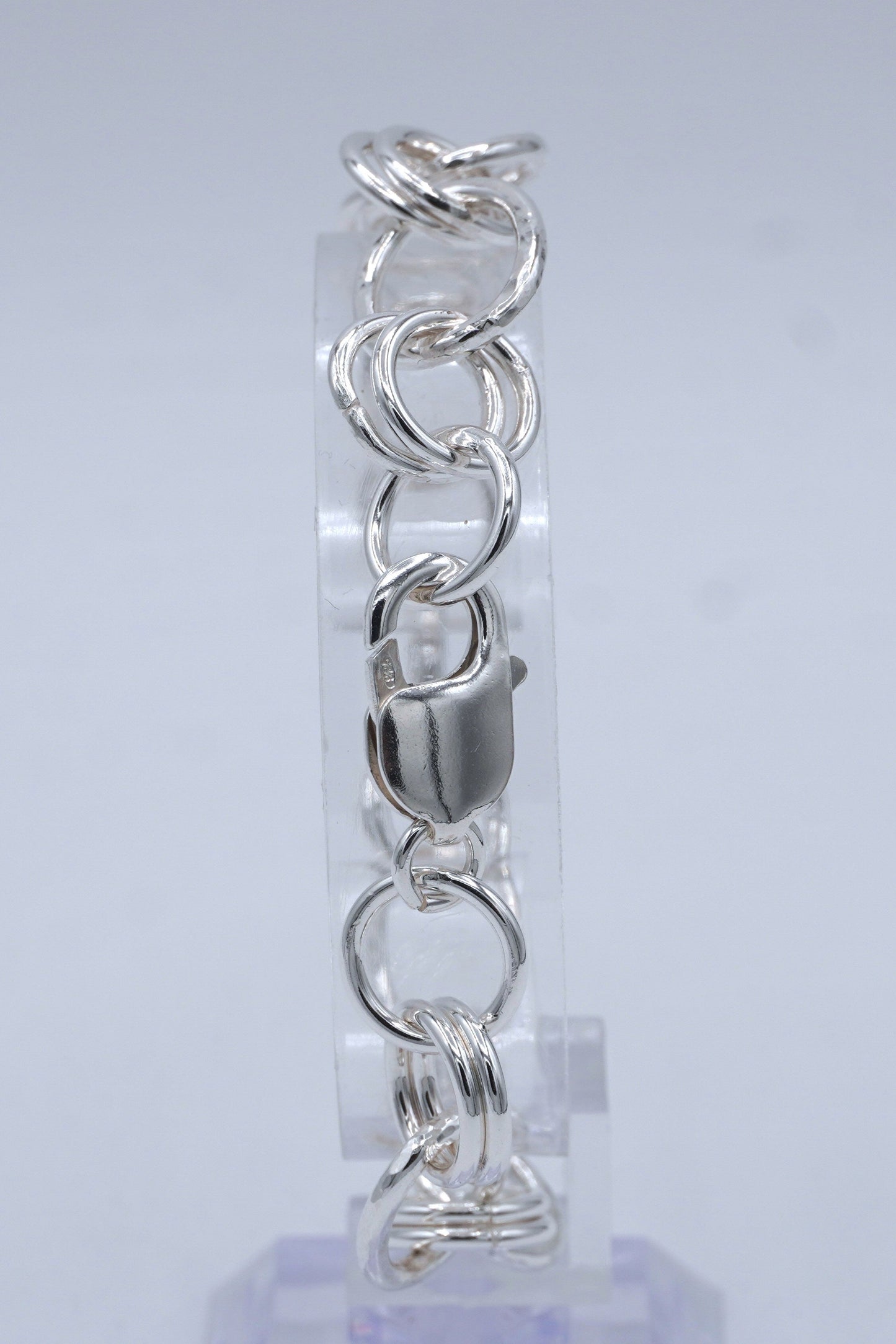 Hammered Oval Chain bracelet