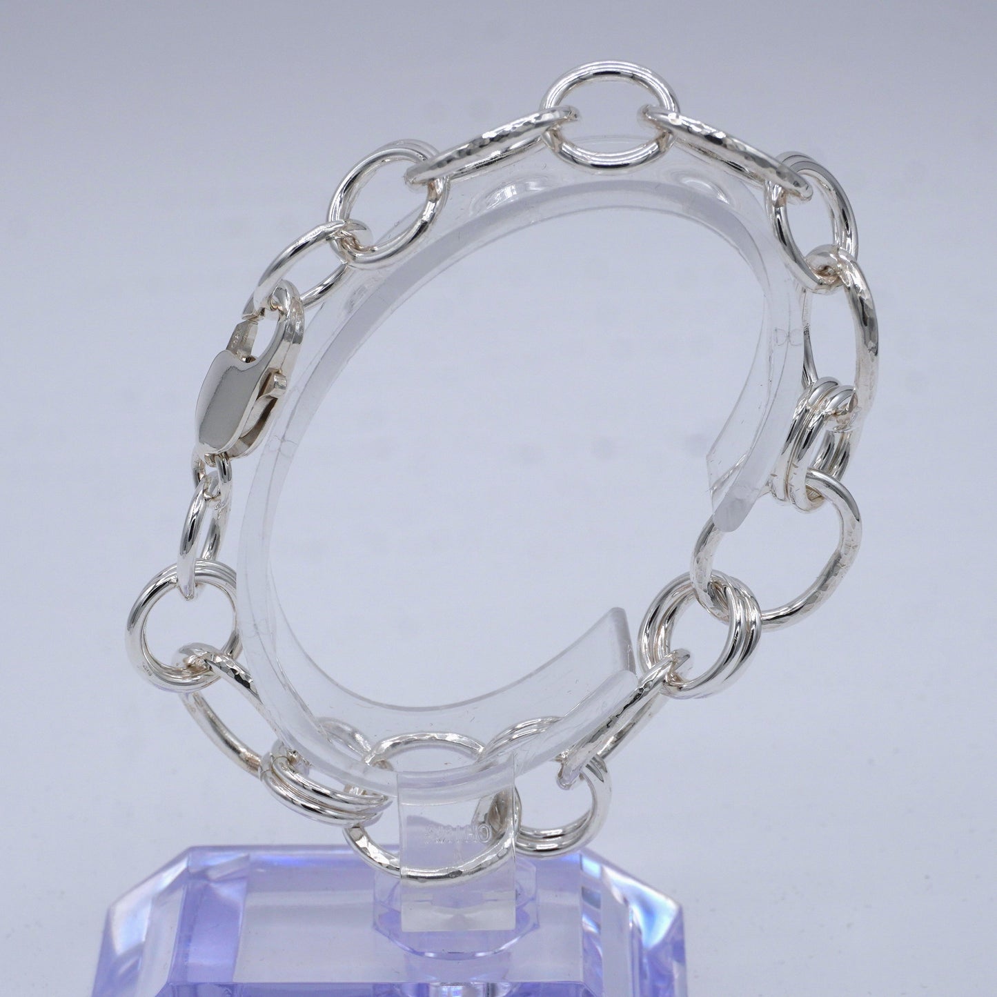Hammered Oval Chain bracelet