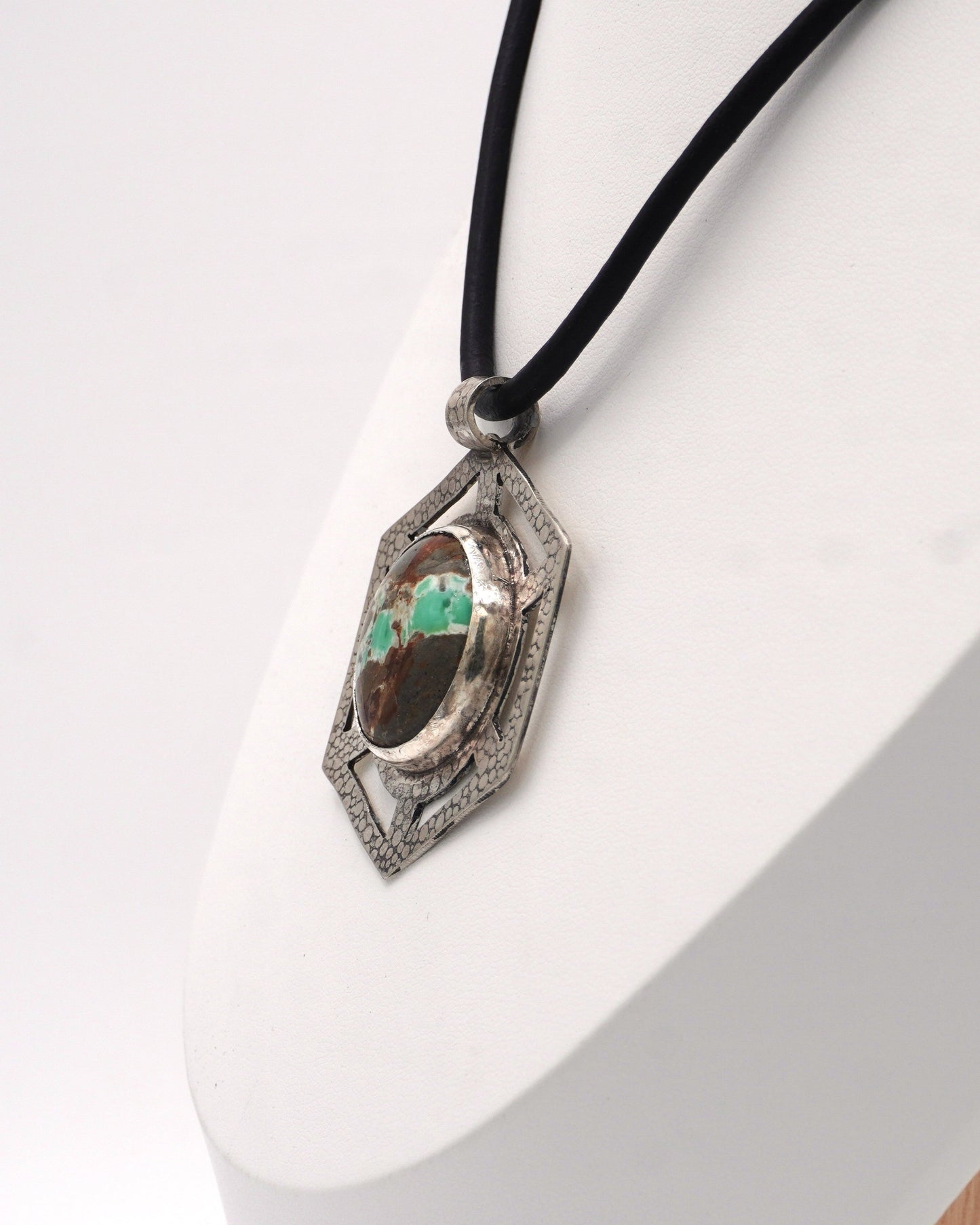 Variscite Hexagon Pendant