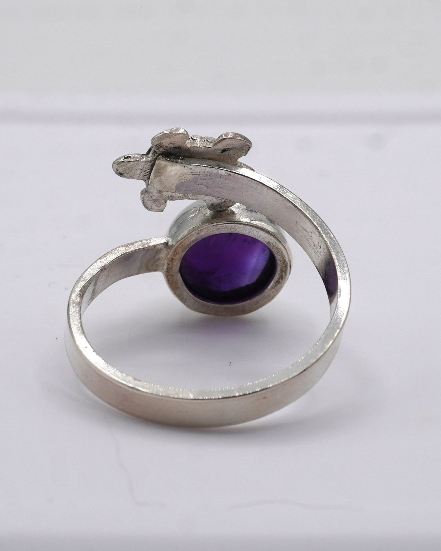 Amethyst Ring with Turtle Accent