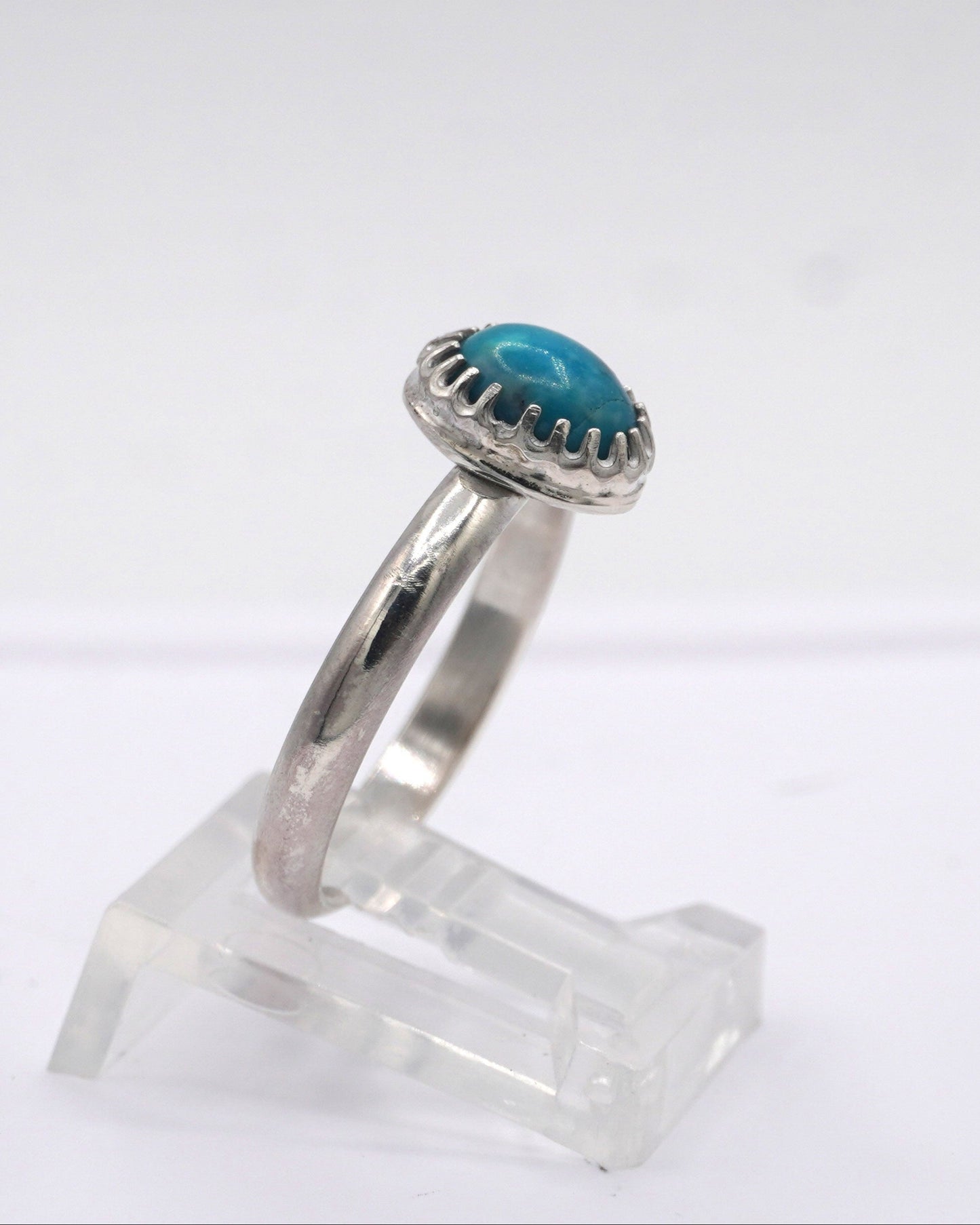 Chrysocolla Solitaire Ring