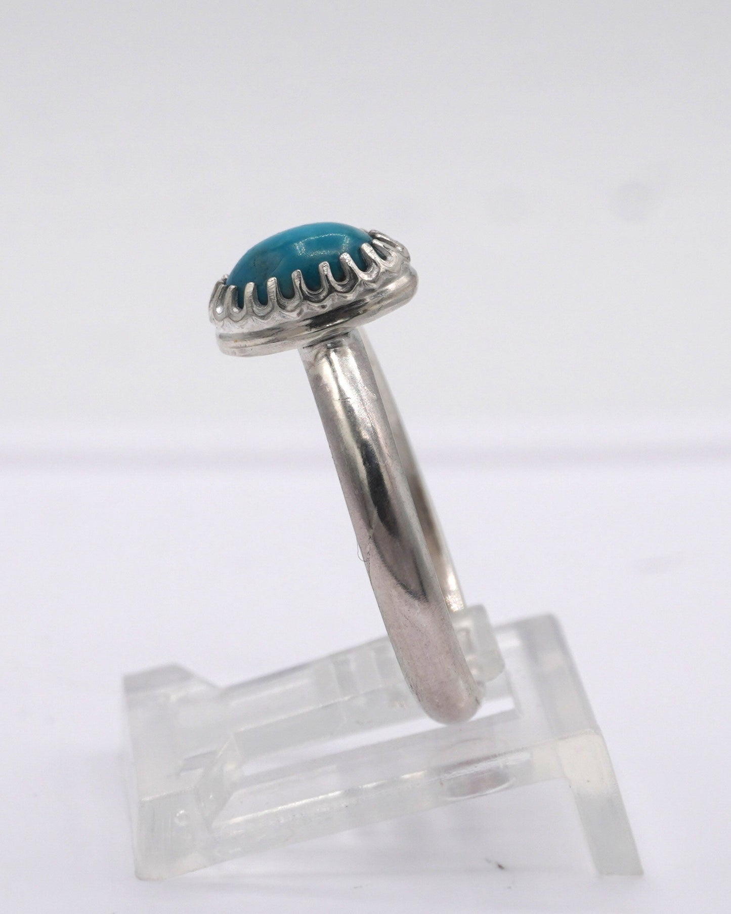Chrysocolla Solitaire Ring