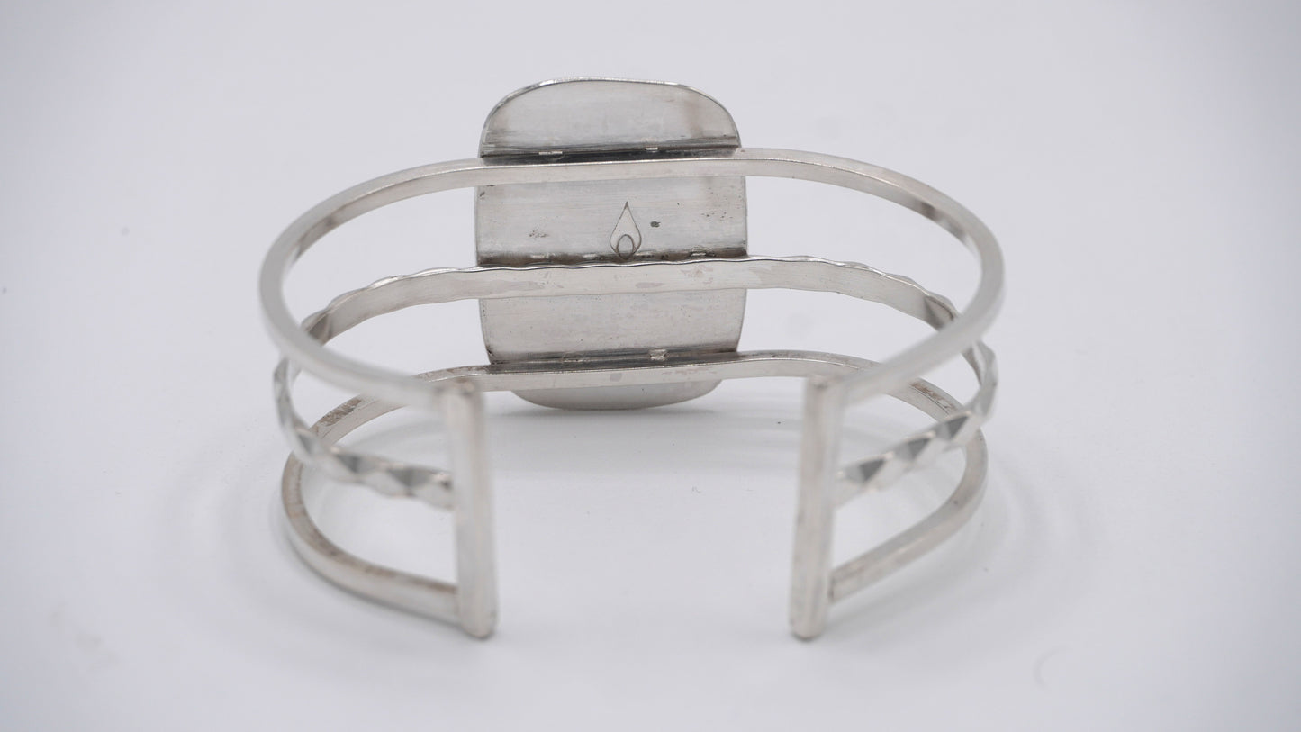 Wide Lapis Cuff Bracelet