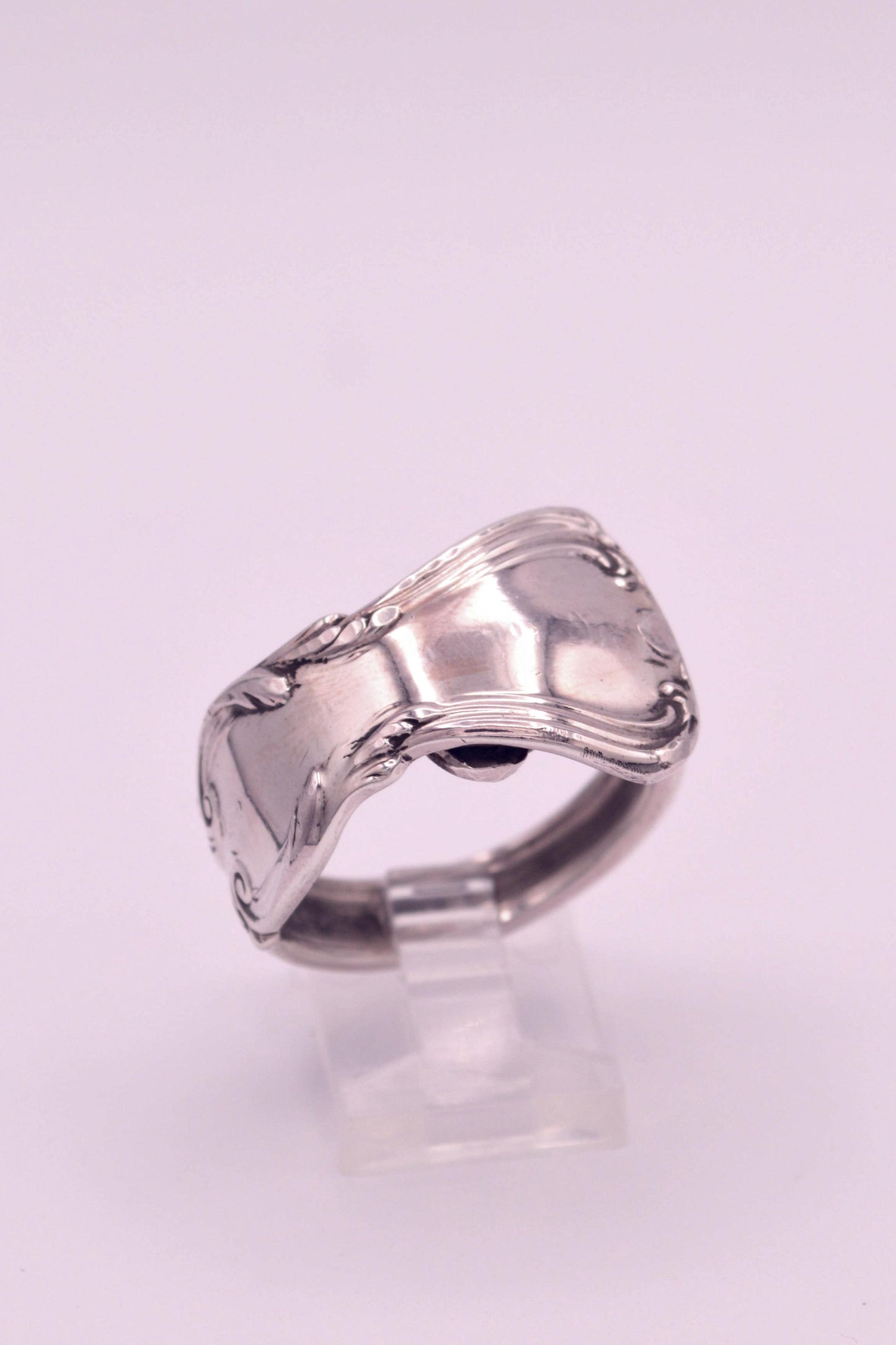 Large Sterling Spoon Ring
