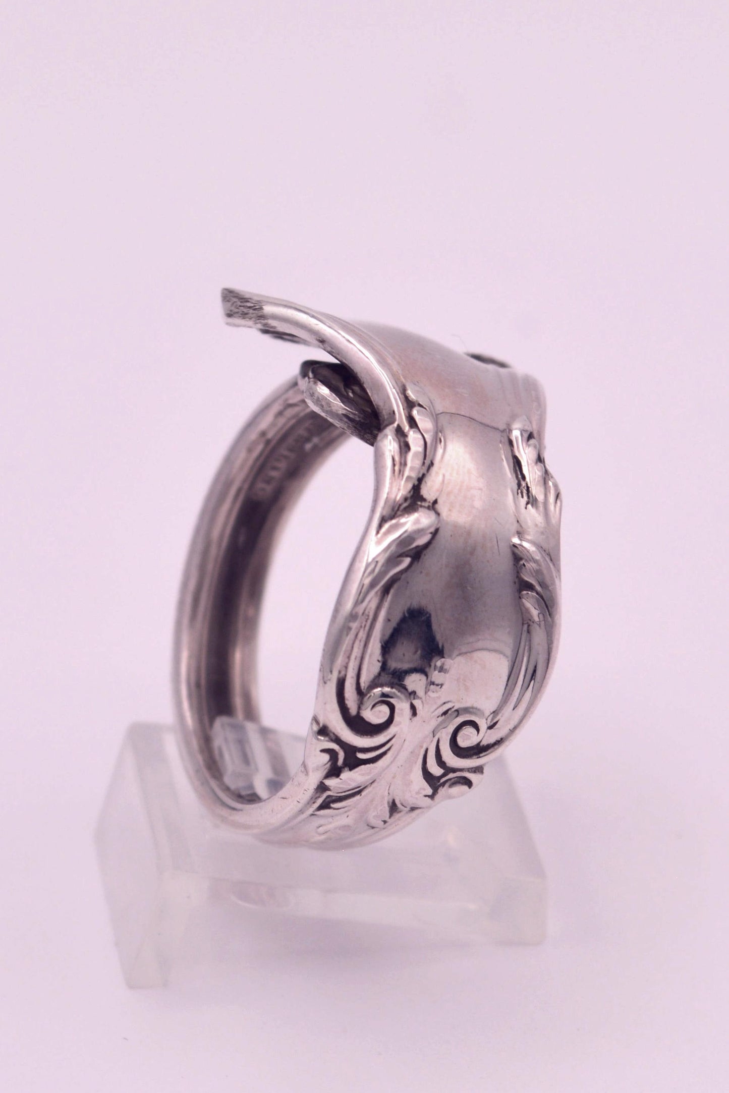 Large Sterling Spoon Ring