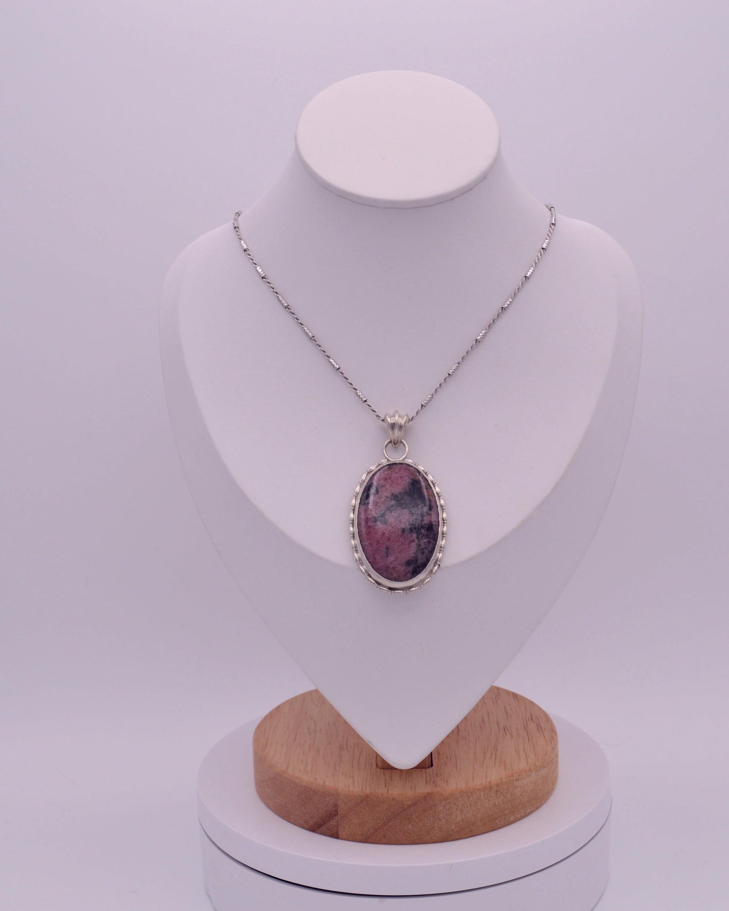Rhodonite Oval Pendant