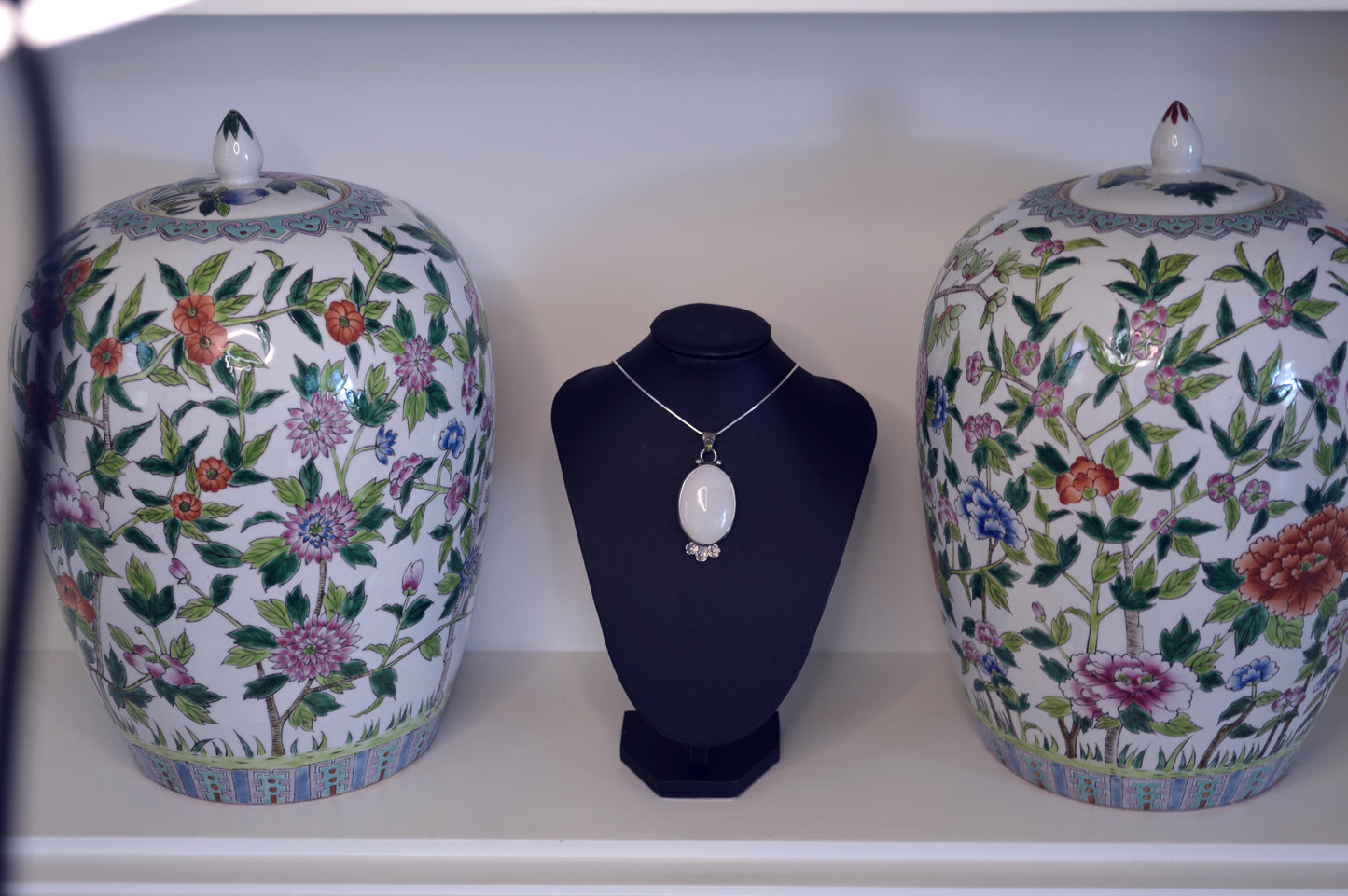 Agate and Peridot Pendant