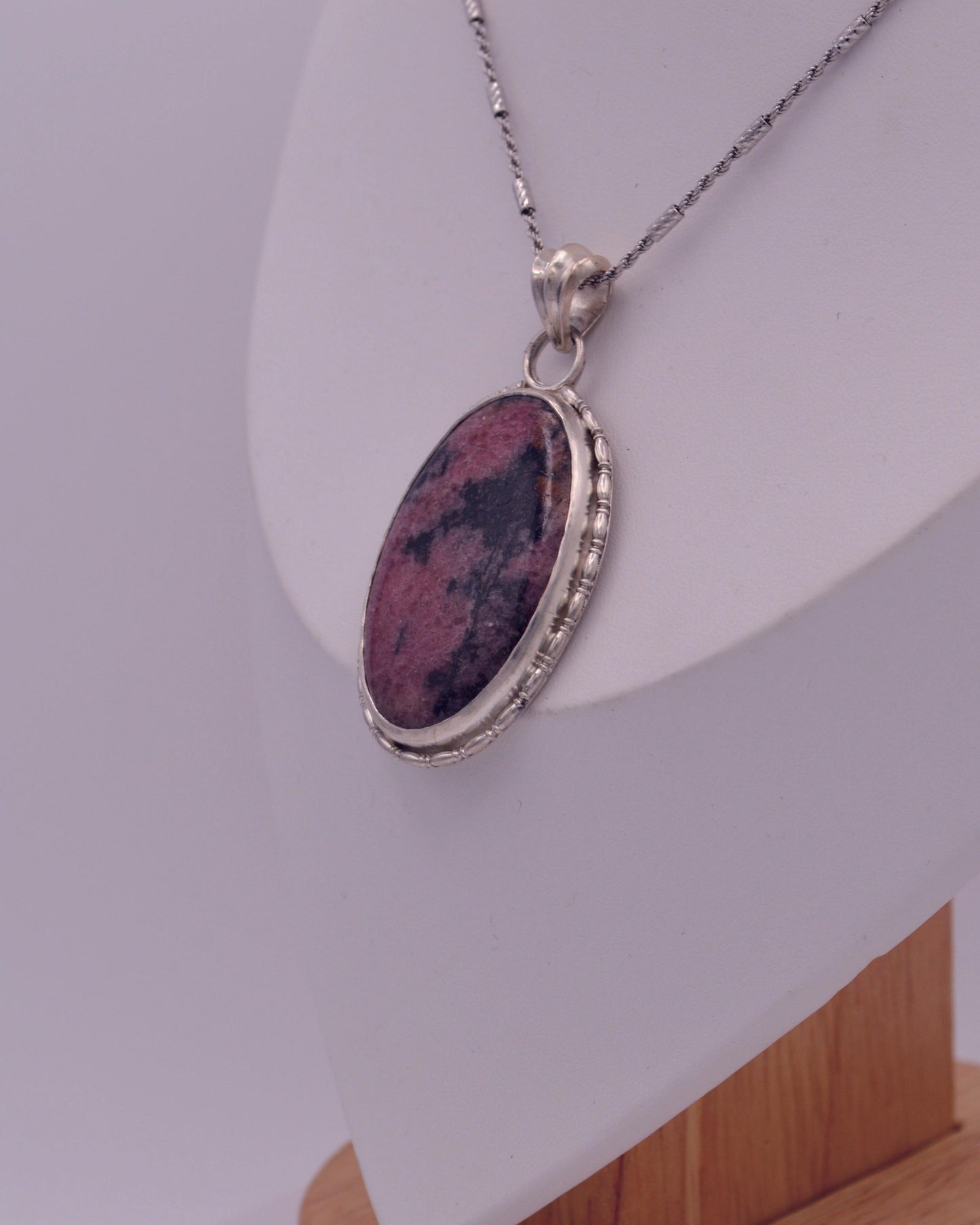 Rhodonite Oval Pendant