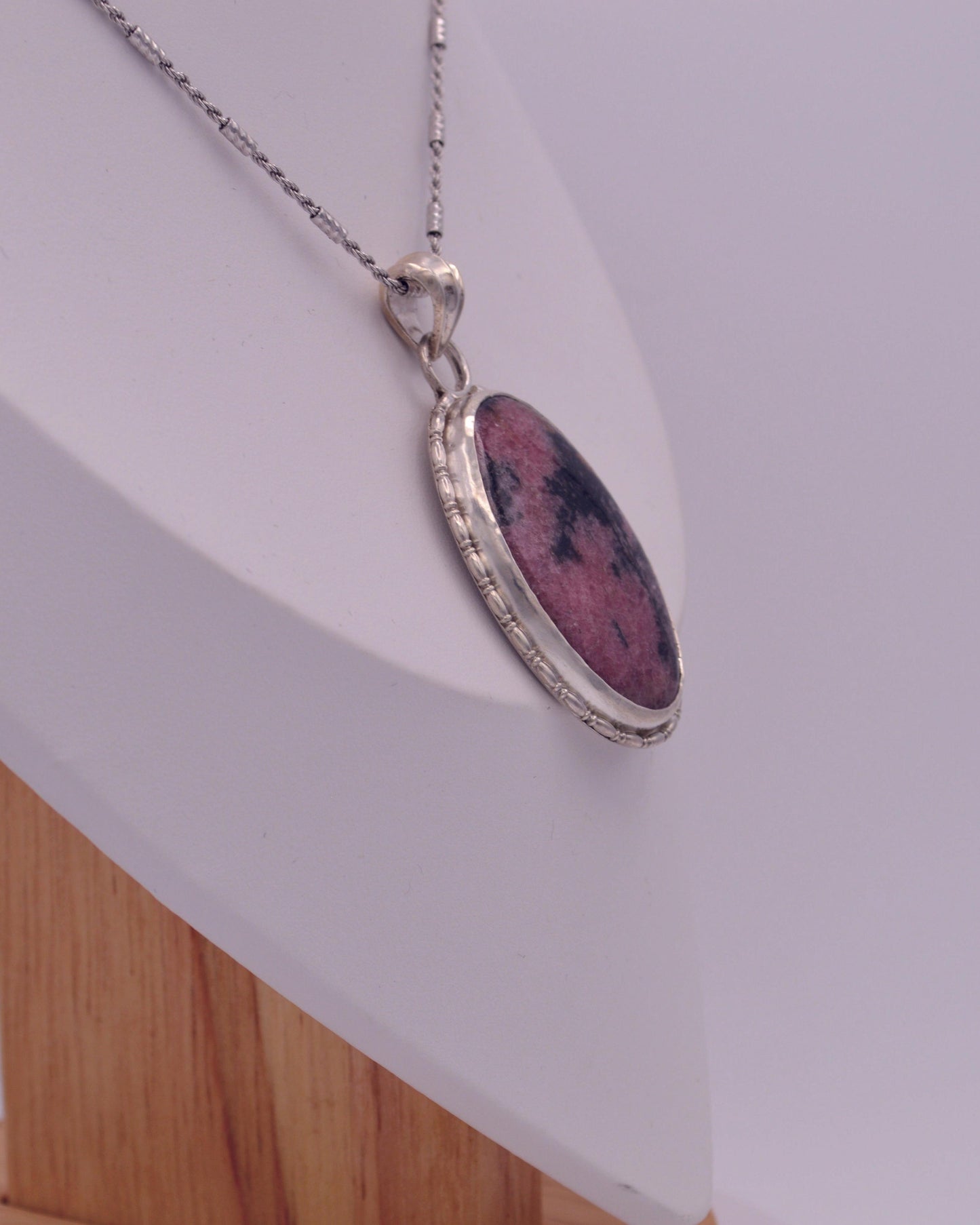 Rhodonite Oval Pendant