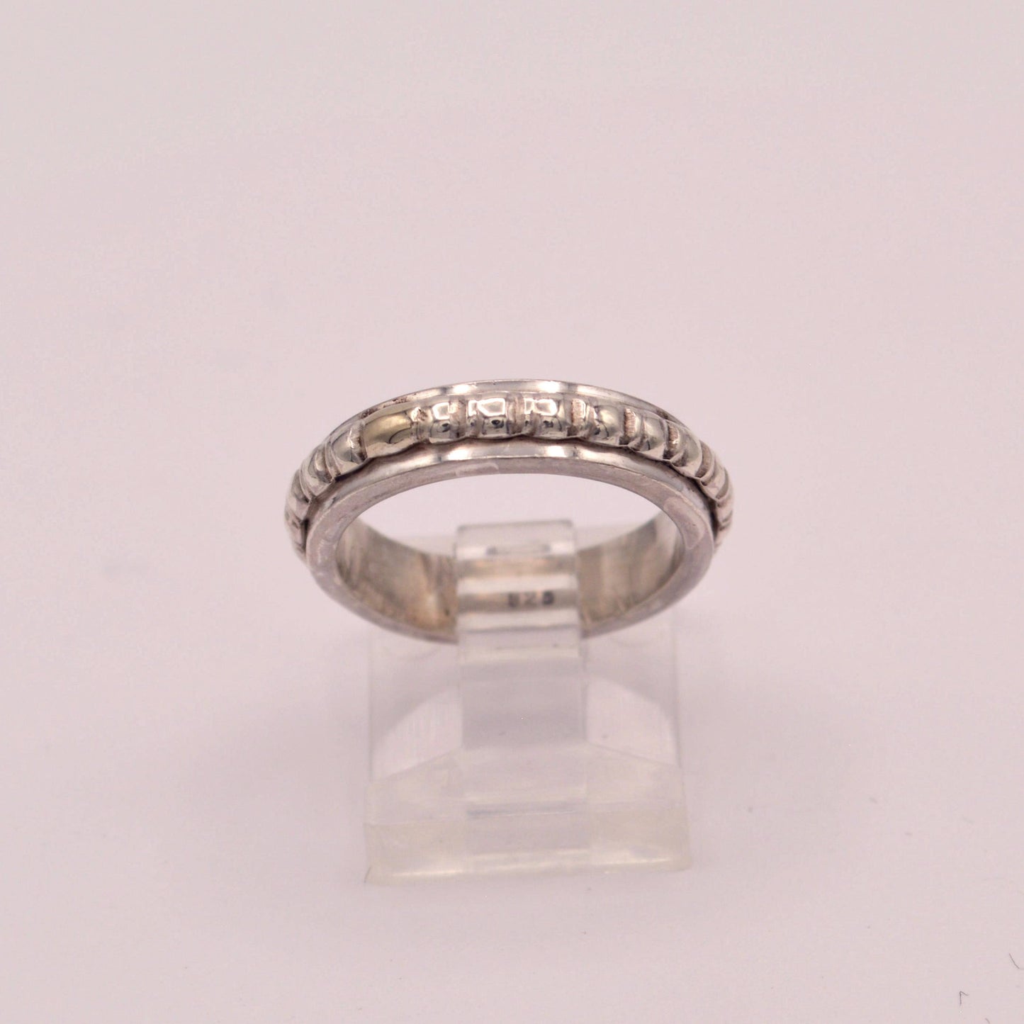Heavy Beaded Band Ring