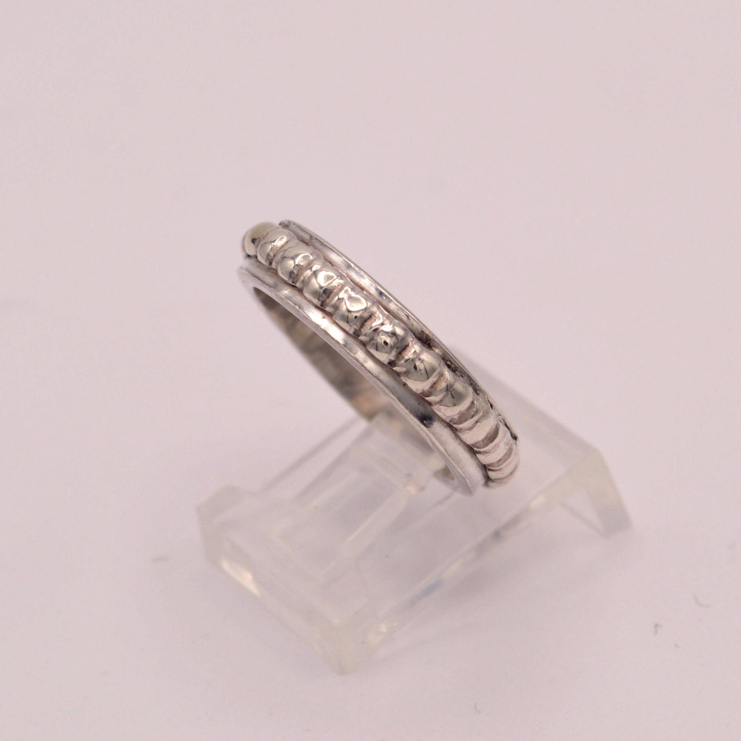 Heavy Beaded Band Ring