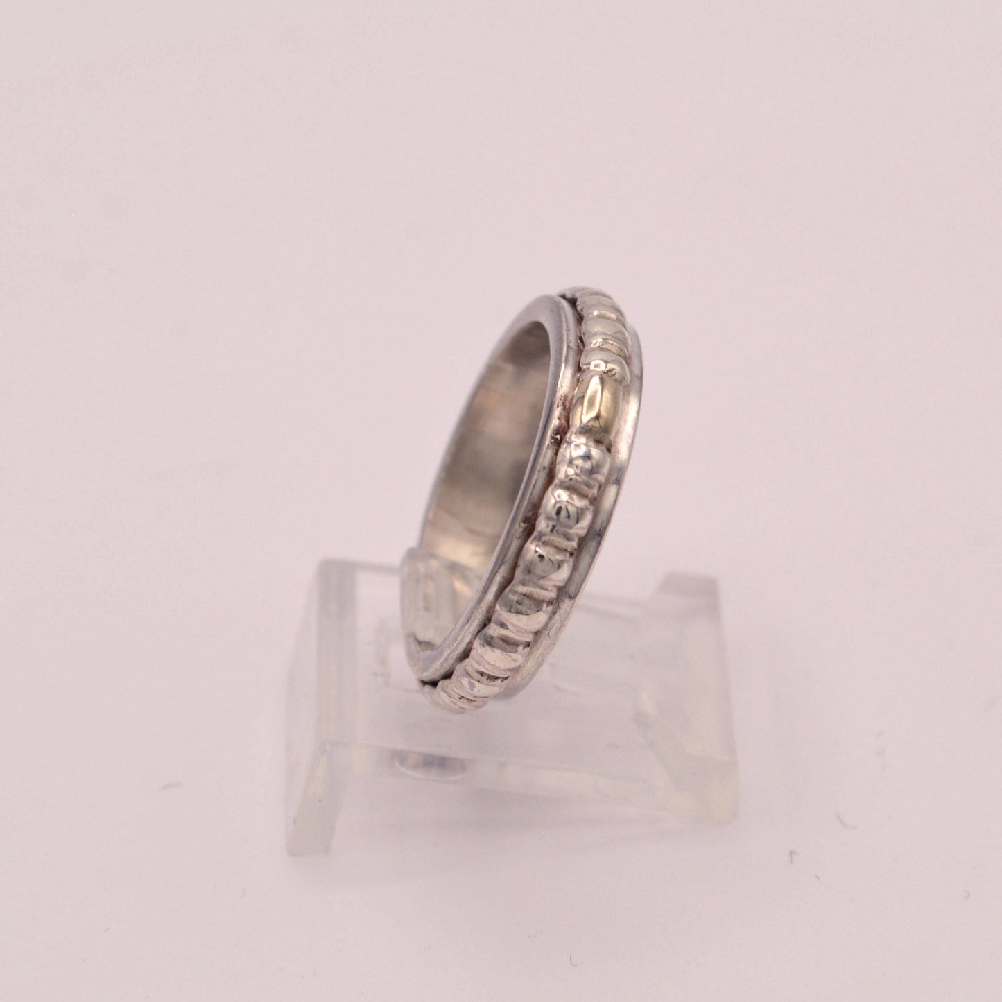 Heavy Beaded Band Ring
