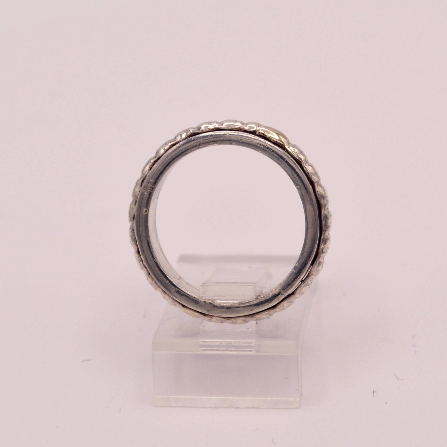 Heavy Beaded Band Ring