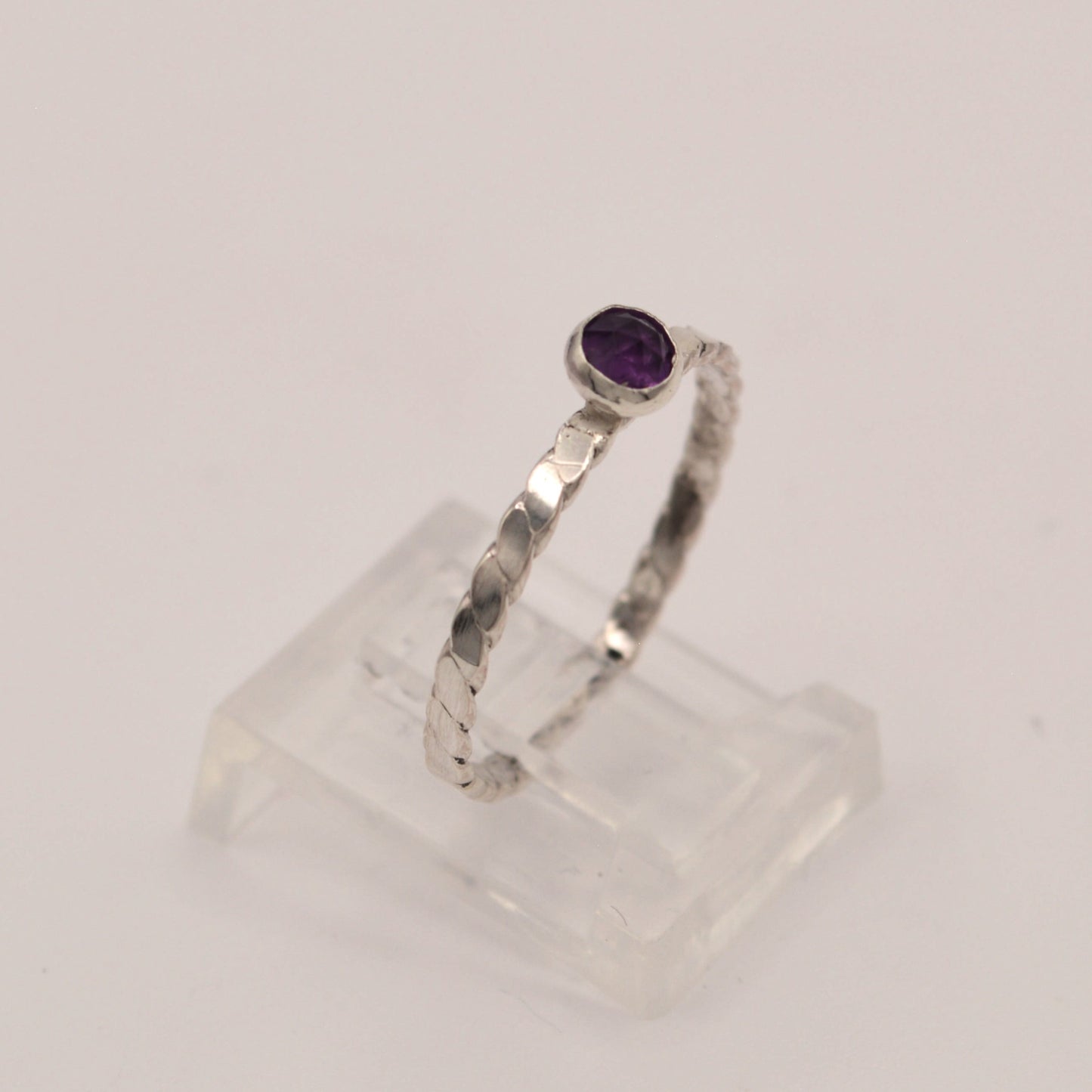 Amethyst Stacking Ring