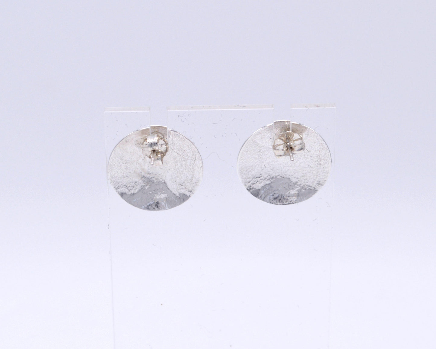 Floral Embossed Post Earrings