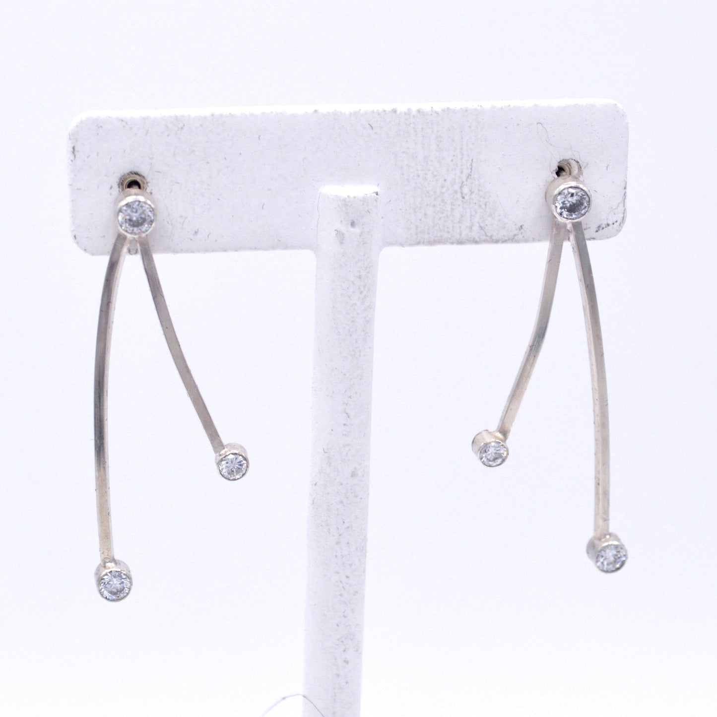 Modern Cubic Zirconia Post Earrings