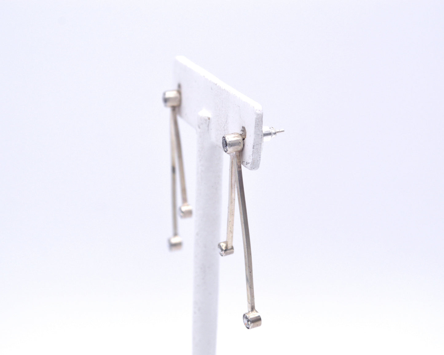 Modern Cubic Zirconia Post Earrings
