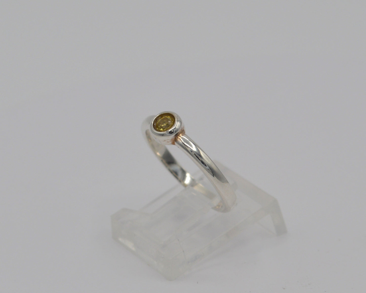 Yellow CZ Stacking ring