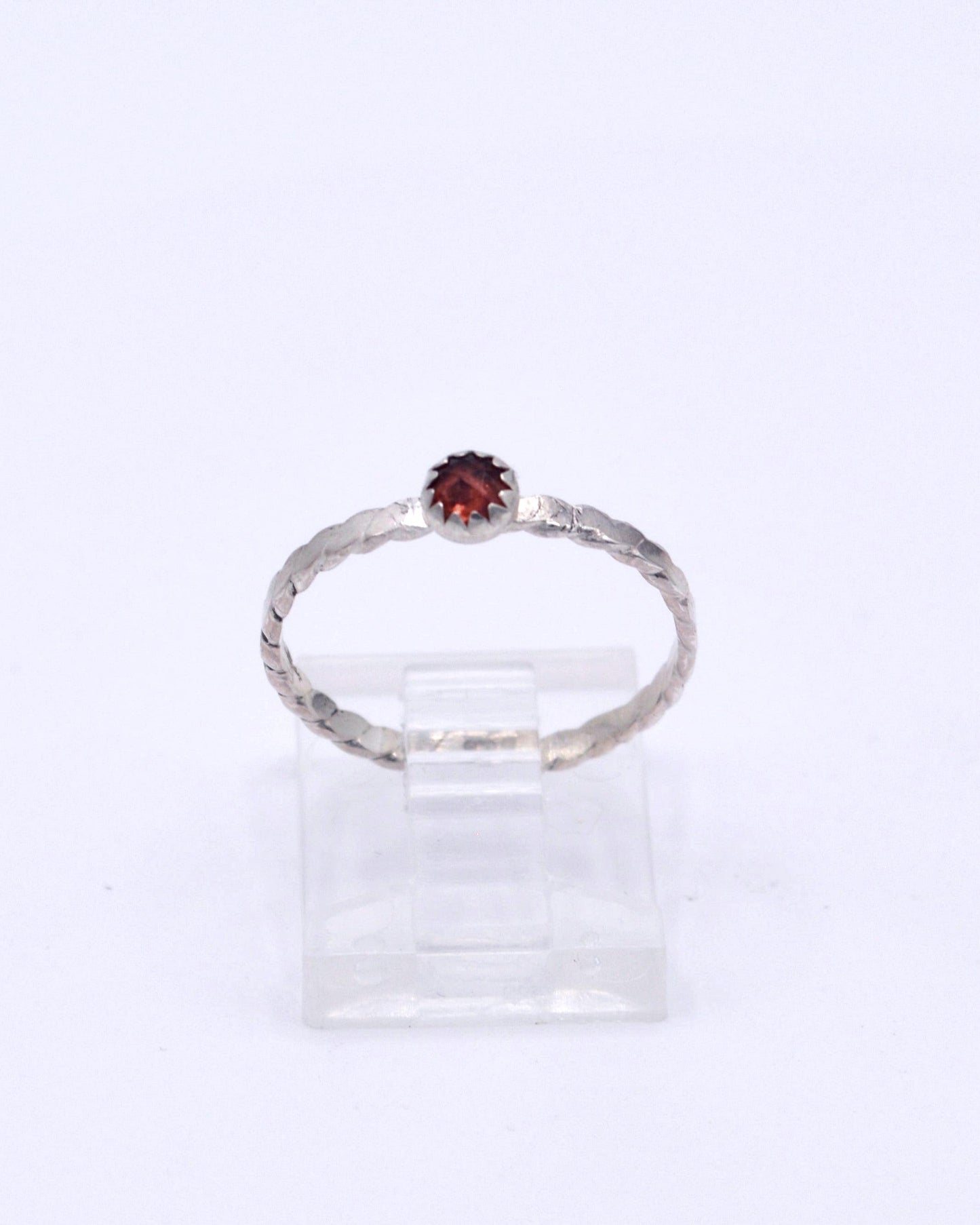 Garnet Stacking Ring