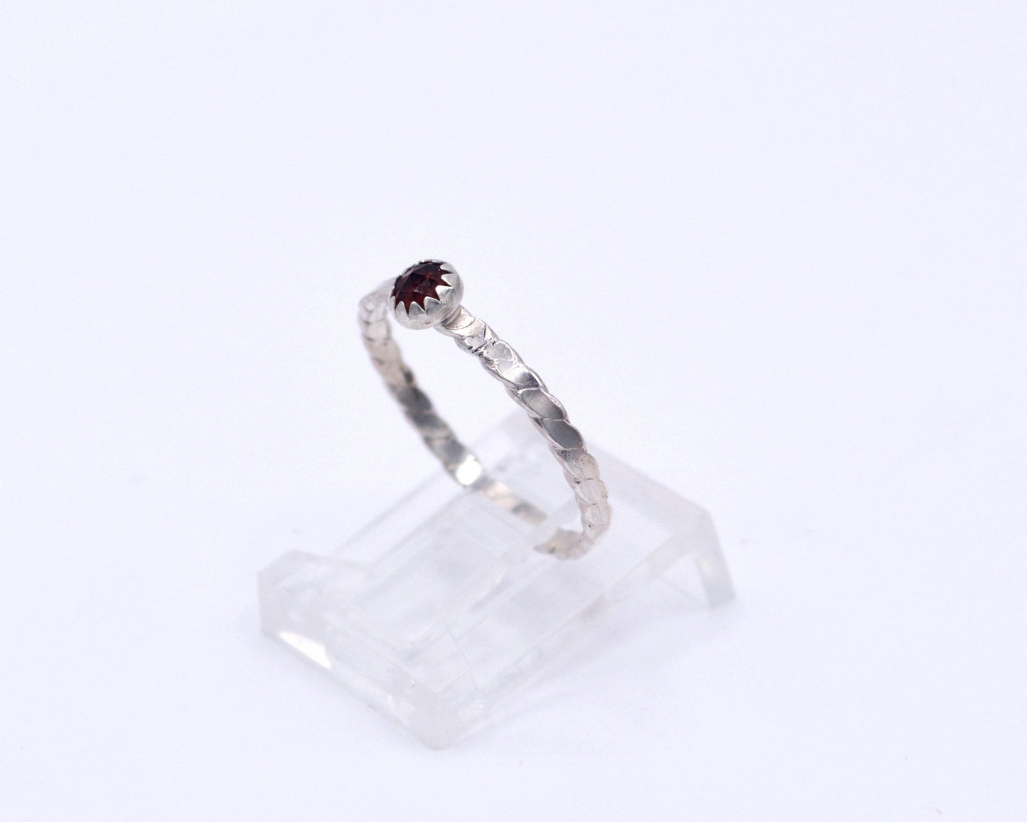 Garnet Stacking Ring