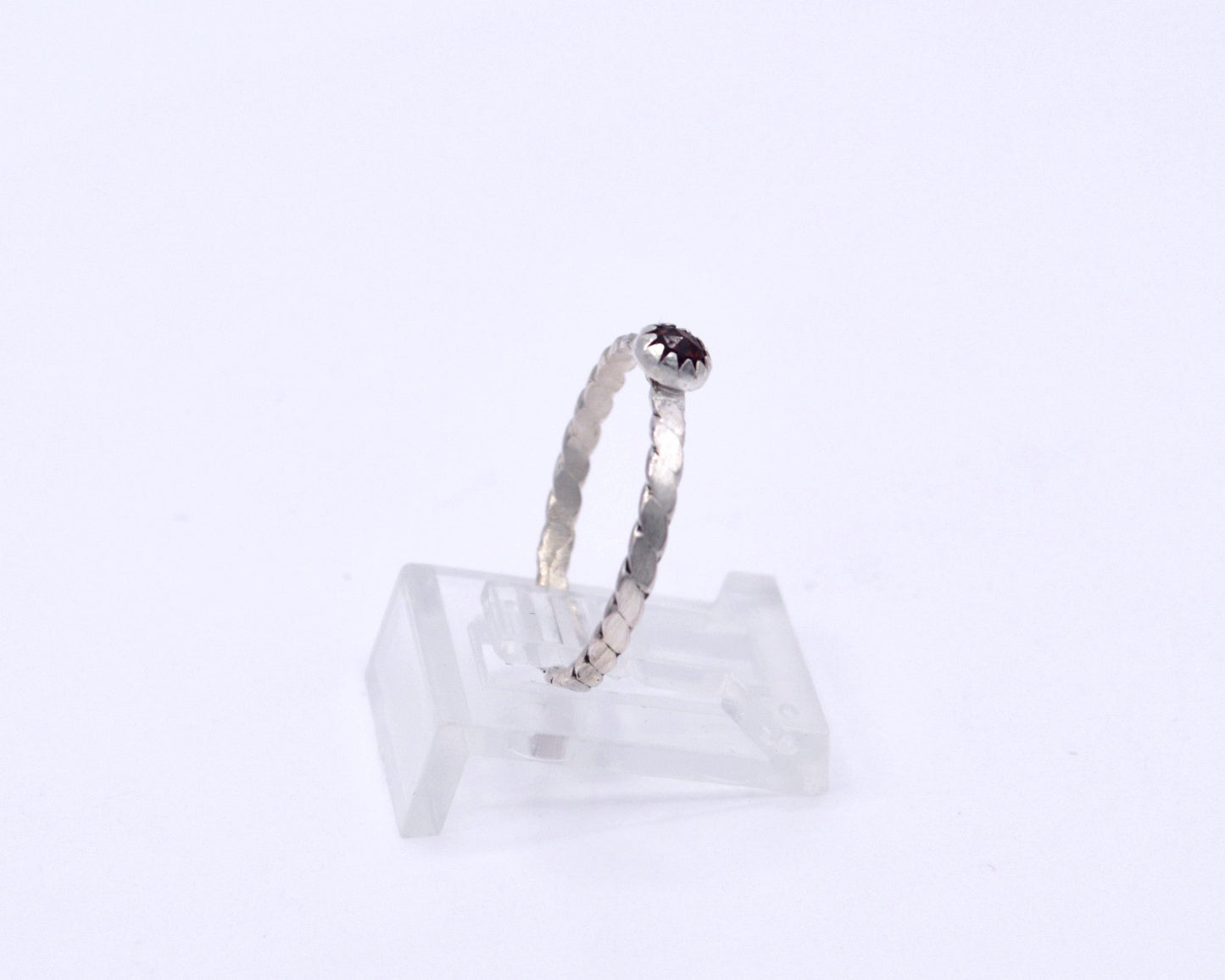 Garnet Stacking Ring