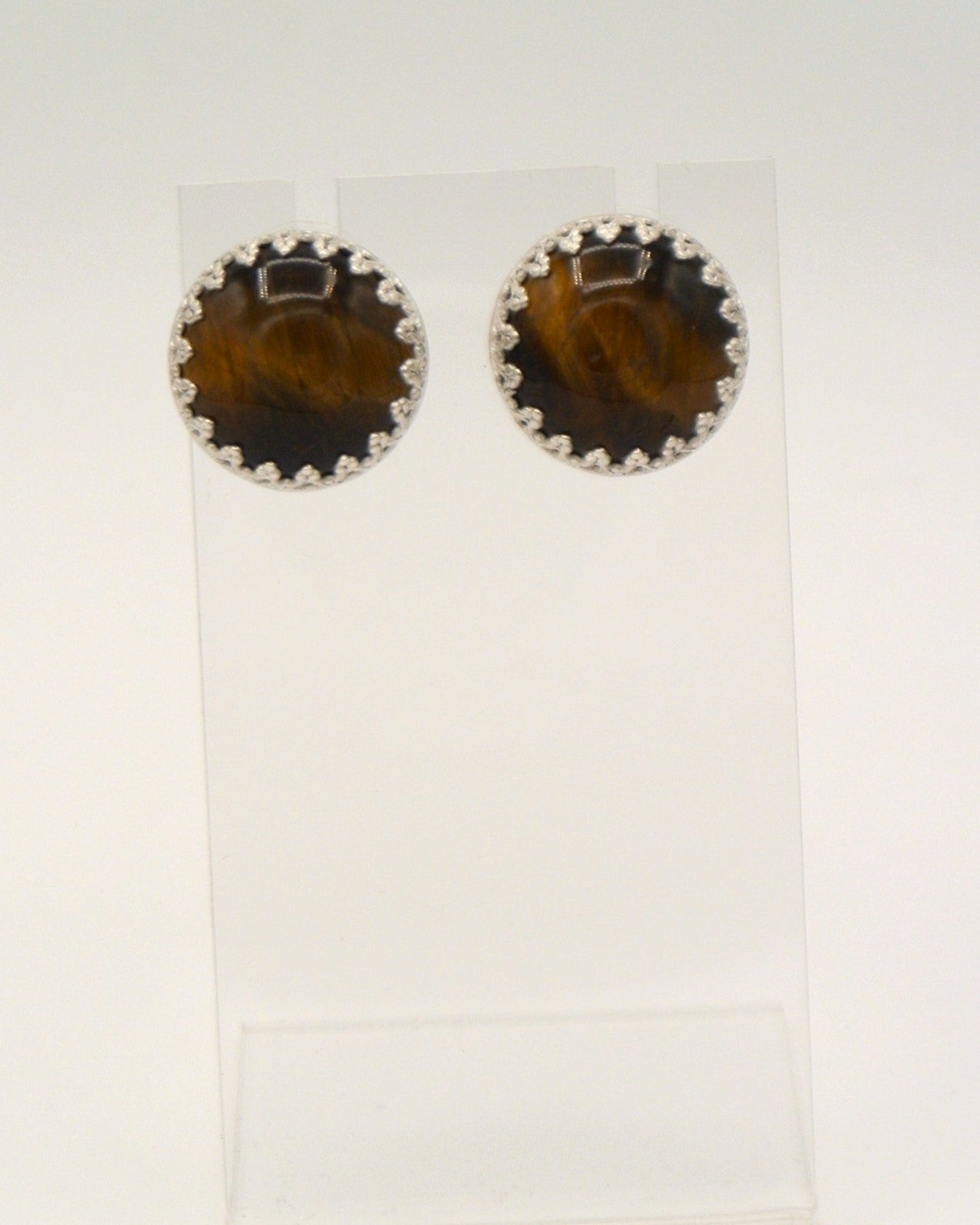 Tiger Eye Post Earrings