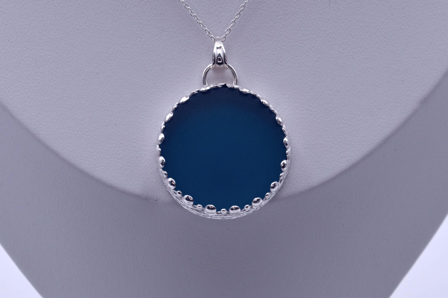 Teal "Sea Glass" Pendant