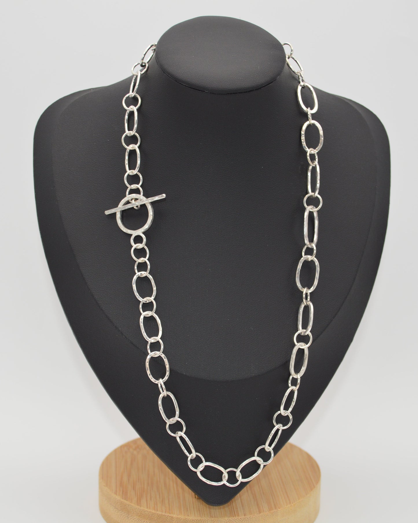 Hammered Oval Link Chain