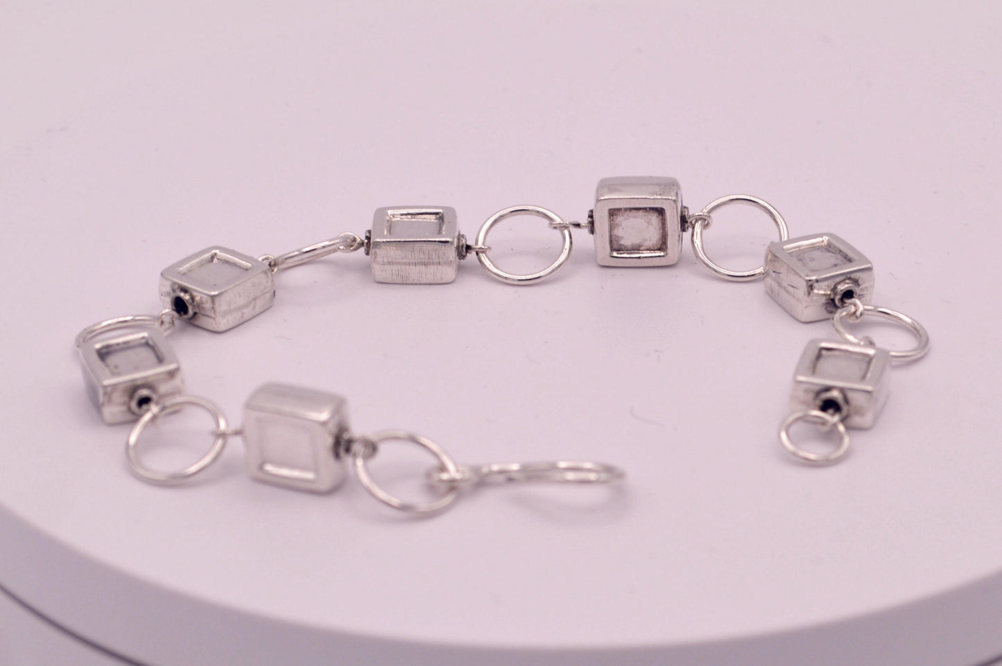 Squares and Circles Chain Bracelet