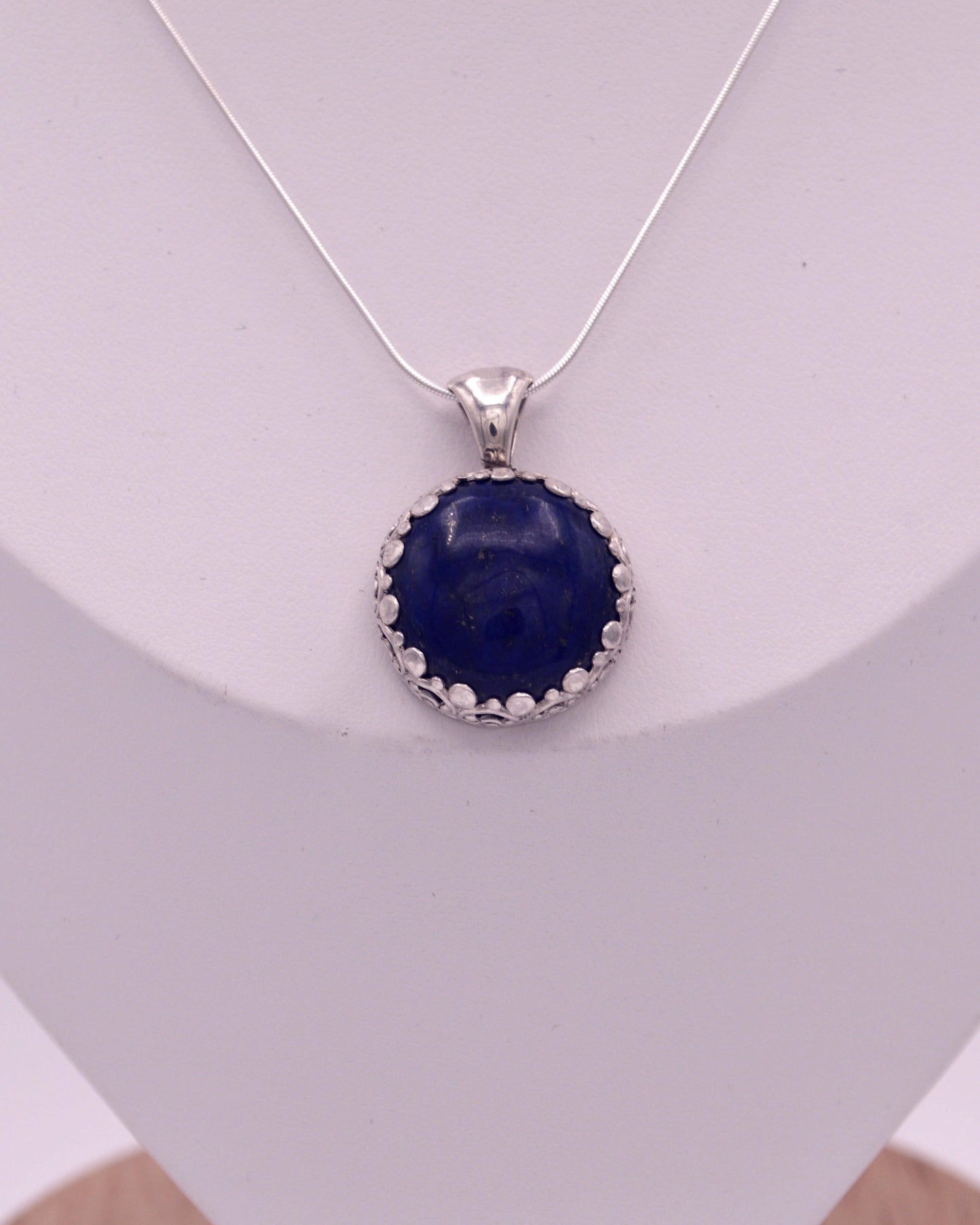 Lapis Round Pendant