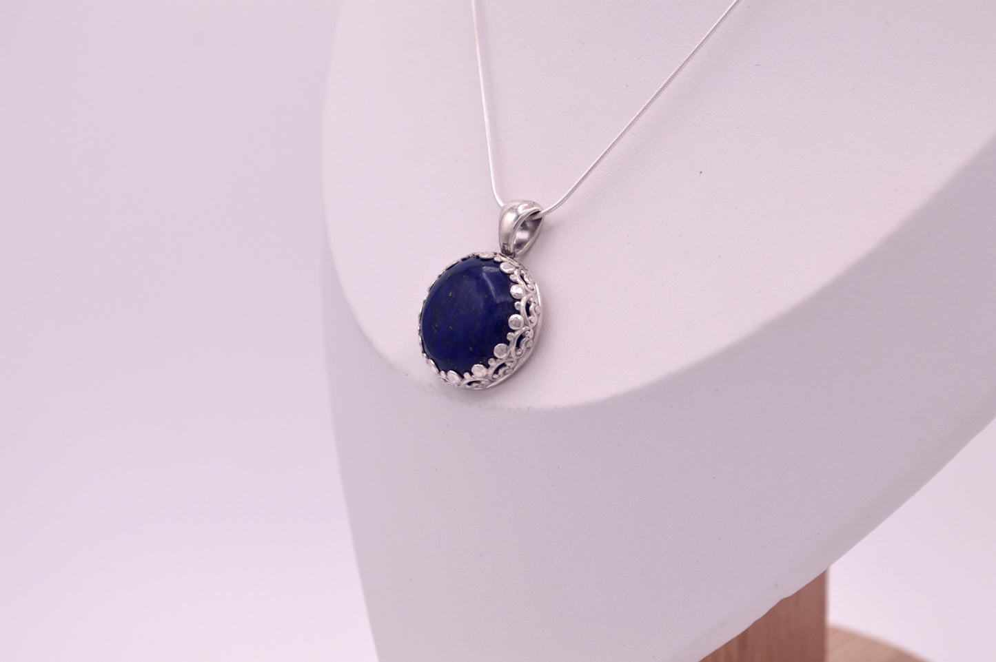 Lapis Round Pendant