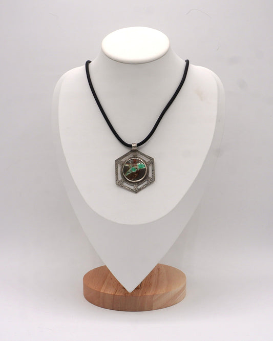 Variscite Hexagon Pendant