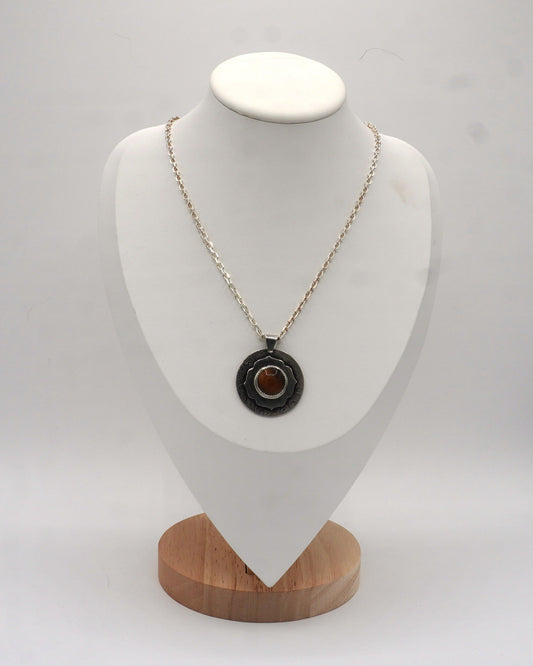 Textured Tiger Eye Pendant