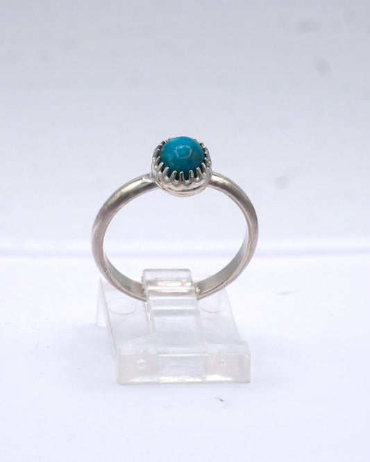 Chrysocolla Solitaire Ring