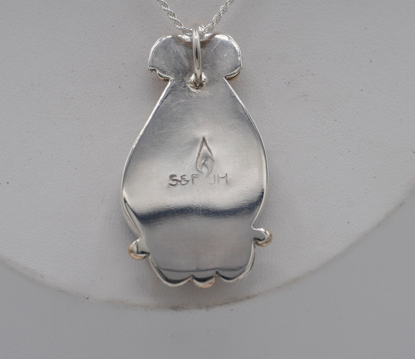 Black Fossil Coral with Gold Accents Necklace