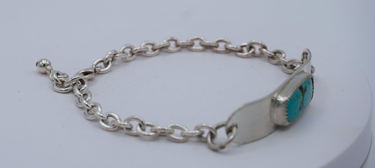 Turquoise Chain Bracelet