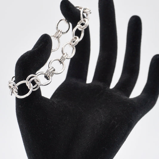 Hand Made Single-Double Chain Link Bracelet