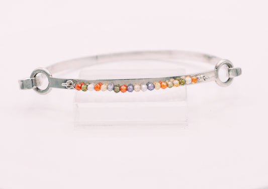 Multi-color CZ-trimmed Bracelet