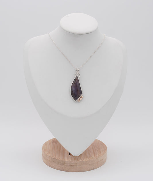 Purple Agate Pendant