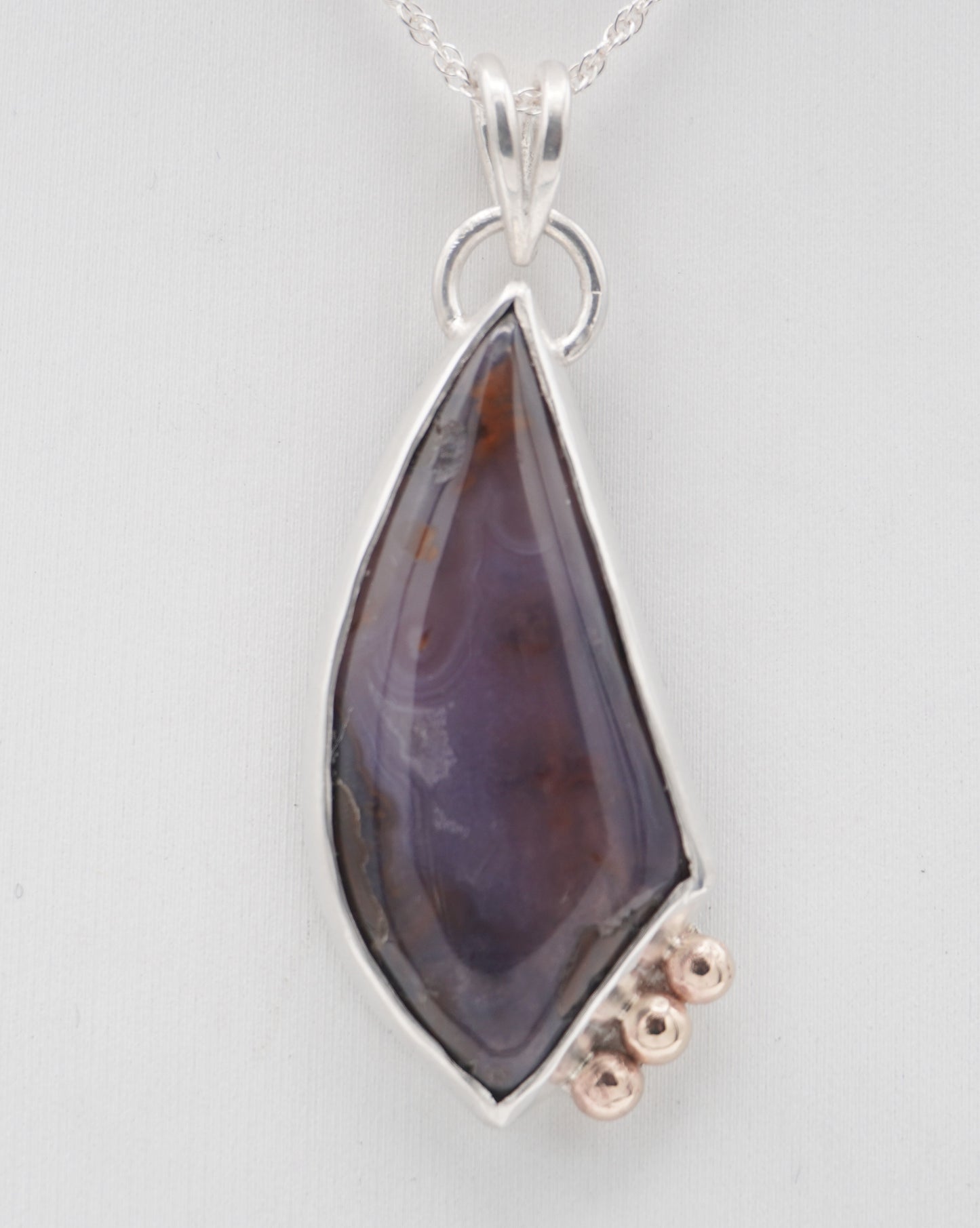 Purple Agate Pendant