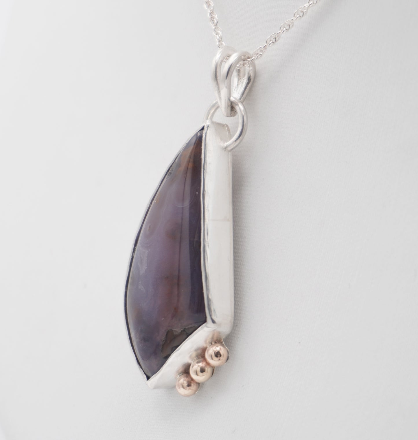 Purple Agate Pendant