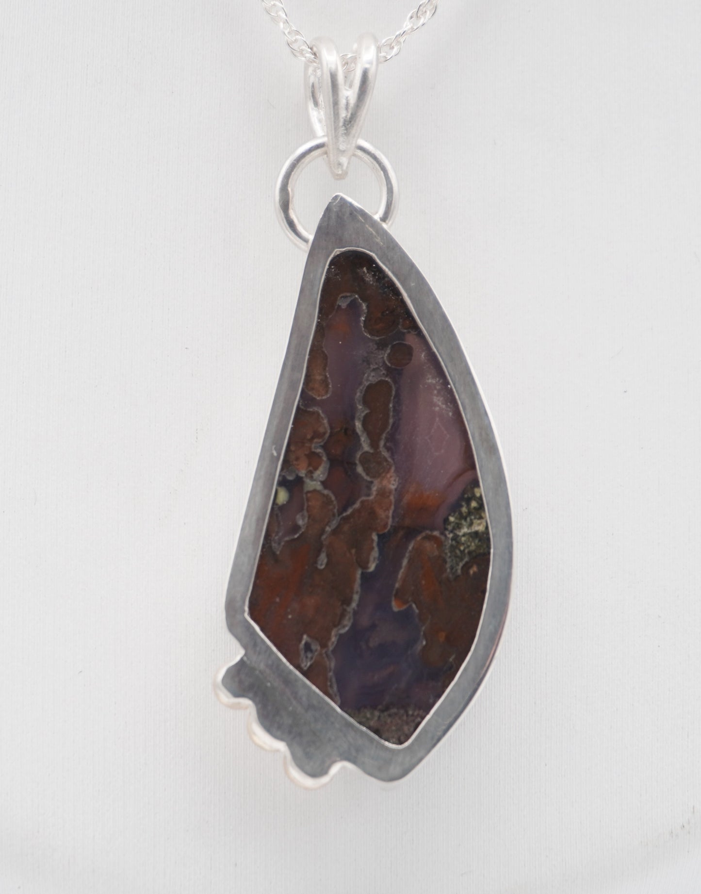 Purple Agate Pendant