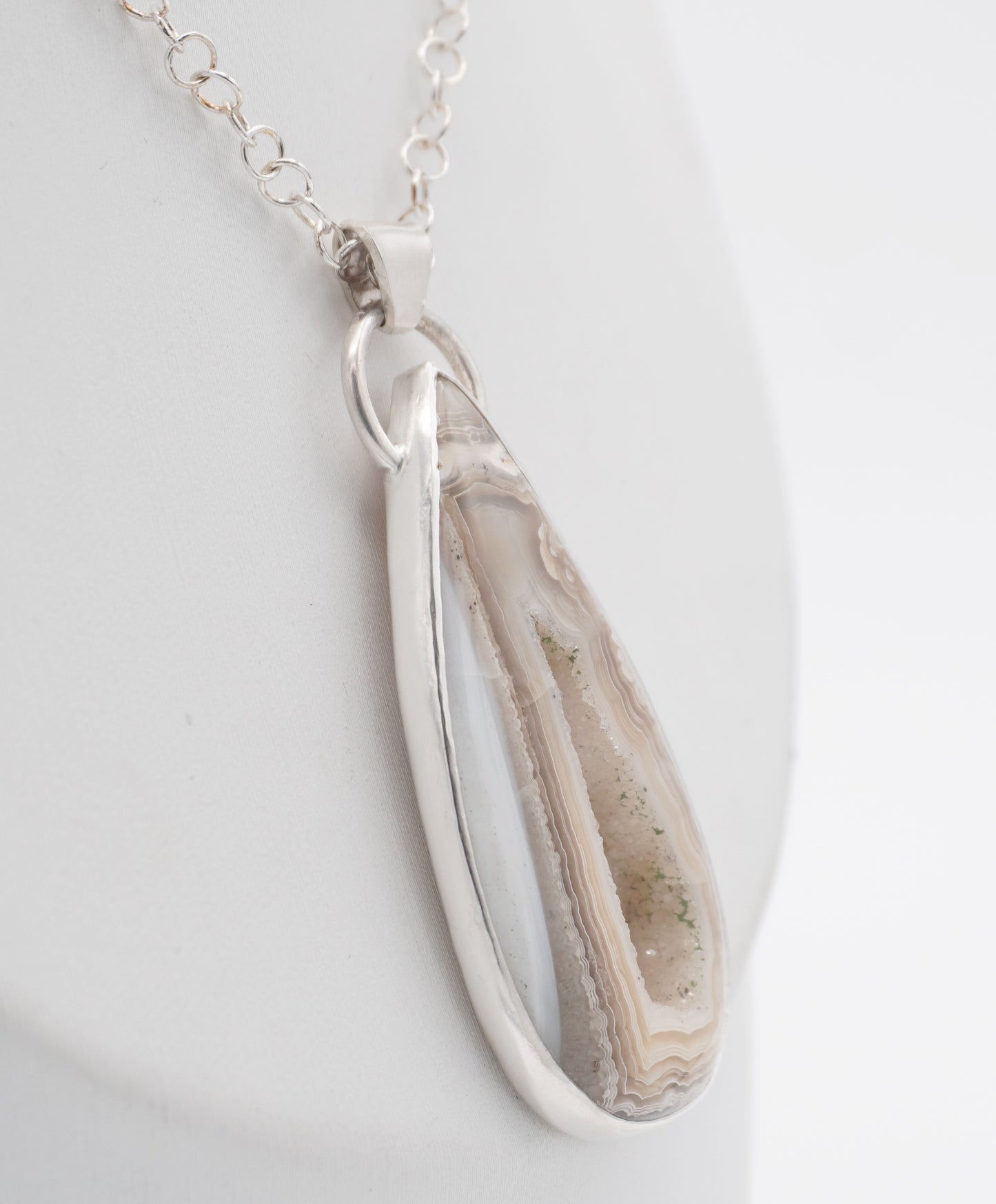 Agate with Druzy Pendant