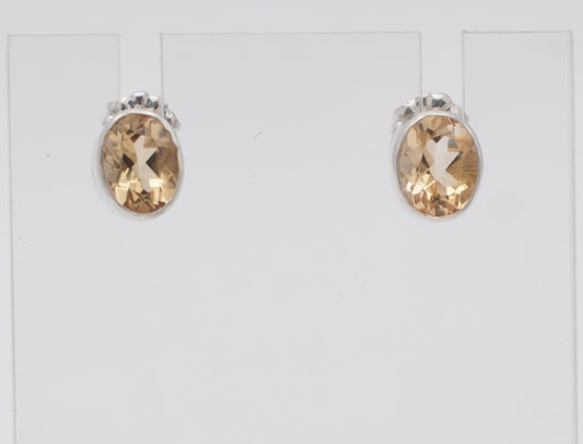 Citrine Stud Earrings