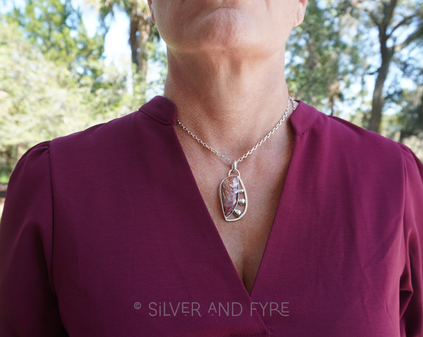 Howardite Pendant Necklace