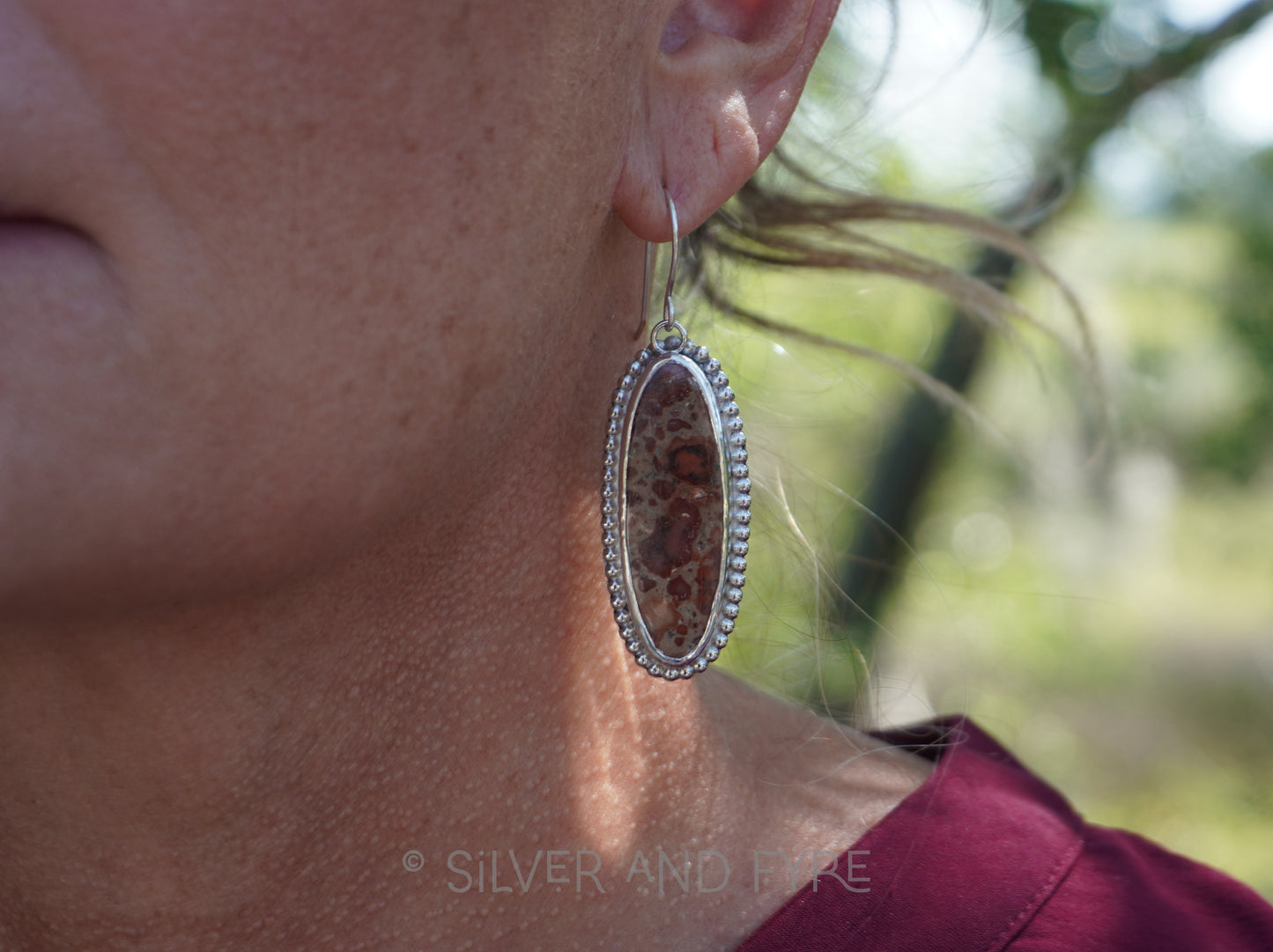 Asteroid Jasper Earrings
