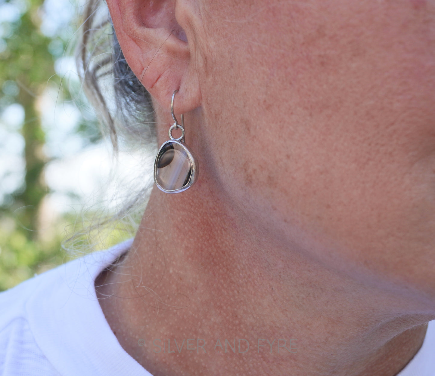 Montana Agate Freeform Earrings