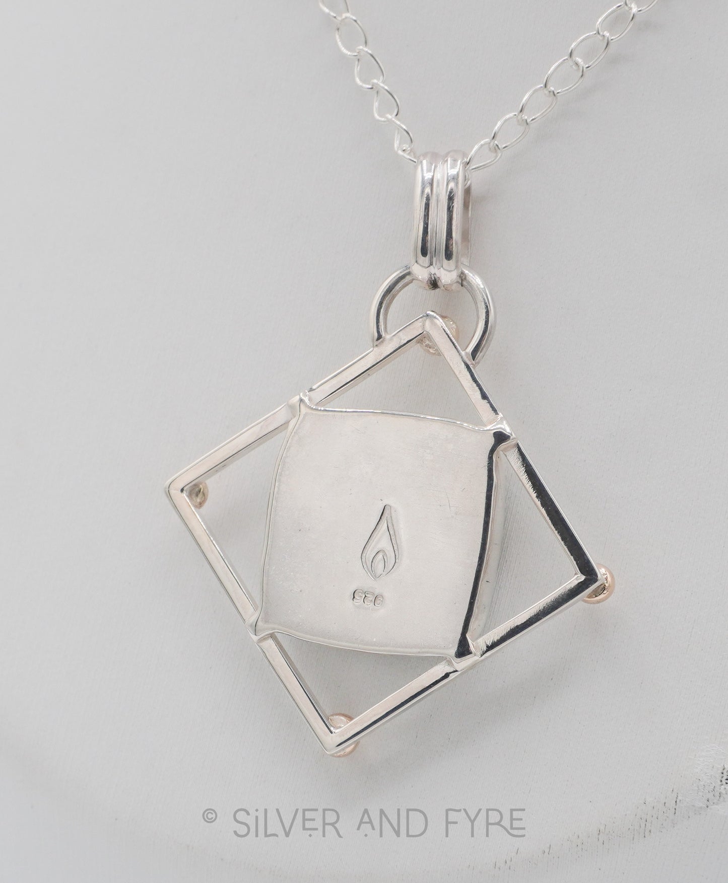 Geometric Larimar Pendant